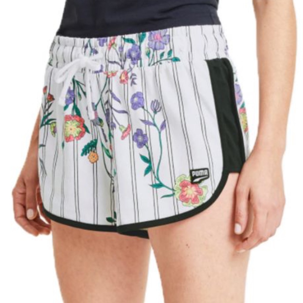 NWT Puma Downtown Aop Shorts in Floral Print Size XL
